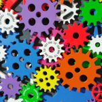 Innovation Process - Colorful Toothed Wheels