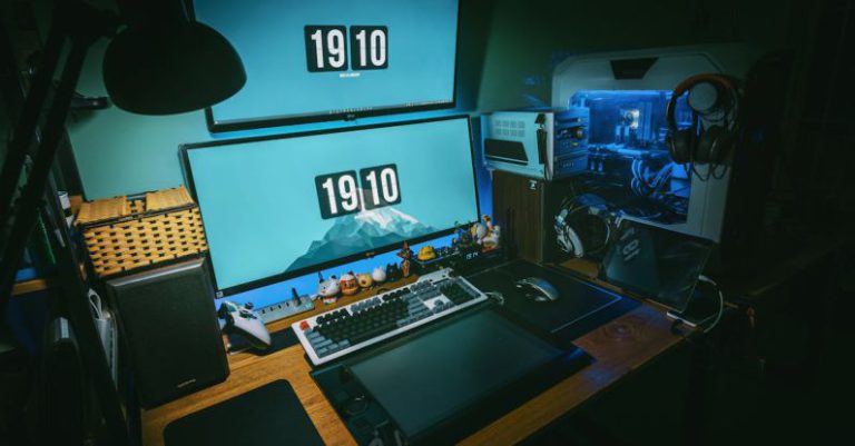 Gaming Industry - Low-light Photography of Computer Gaming Rig Set