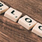 Blogging Success - Blog Letters on Brown Wood